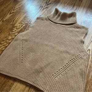 French Connection Cotton Turtleneck Sweater Vest